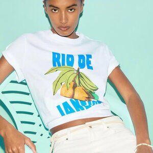 H&M Rio de Janeiro Graphic Tee – White – Like New – Size [L]